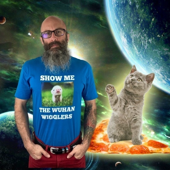 GOOD Treasures Blue Show Me The Wuhan Wigglers T-Shirt Unisex Small Size. - Picture 6 of 7